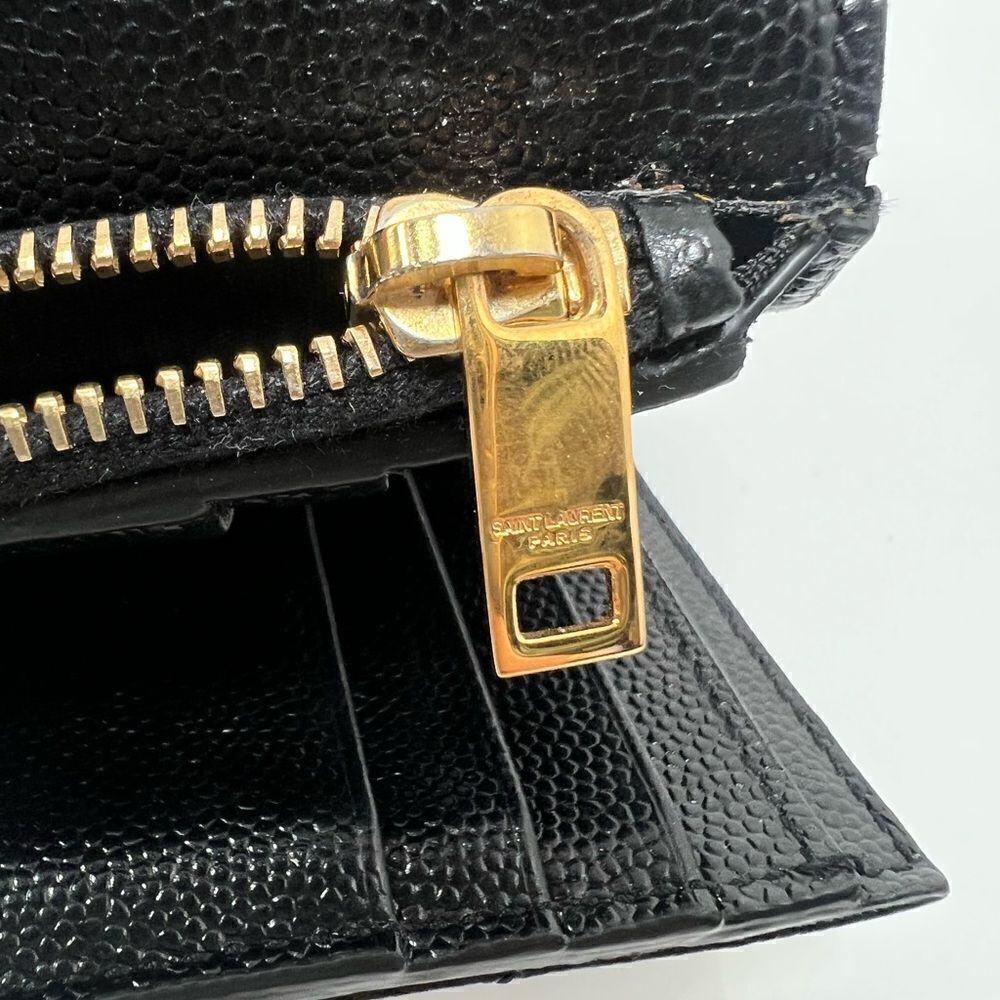 Authentic Saint Laurent Matelasse Grain de Poudre Monogram Envelope Small Wallet - Picture 8 of 10